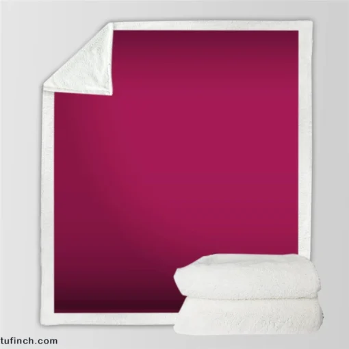 Dark Magenta Color Sherpa Fleece Blanket