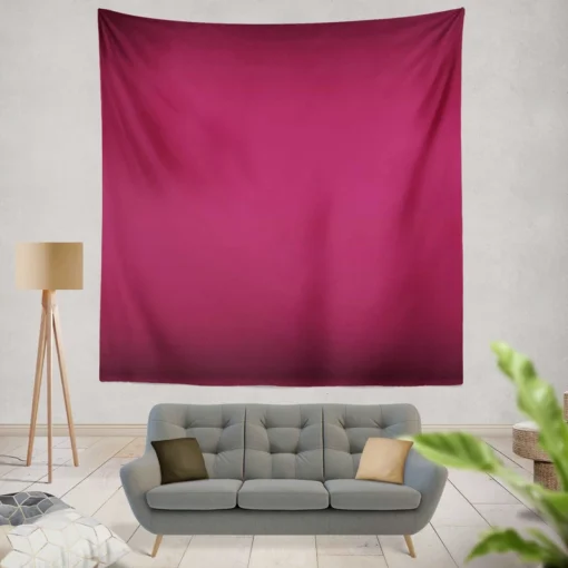 Dark Magenta Color Wall Tapestry