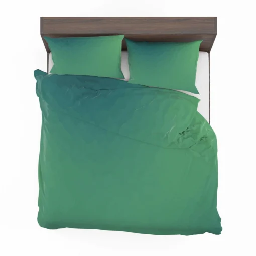 Dark Mint Green Gradient Bedding Set 2