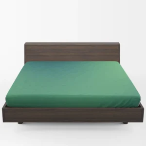 Dark Mint Green Gradient Fitted Sheet 1