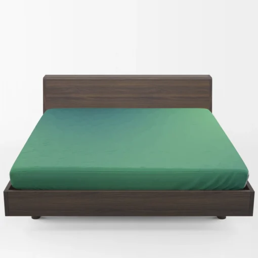 Dark Mint Green Gradient Fitted Sheet 1