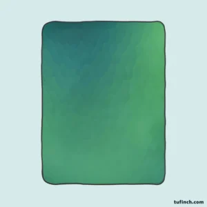 Dark Mint Green Gradient Fleece Blanket 1