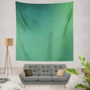 Dark Mint Green Gradient Wall Tapestry