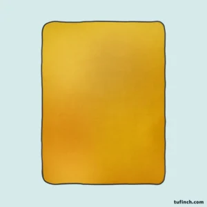 Dark Pastel Yellow Fleece Blanket 1