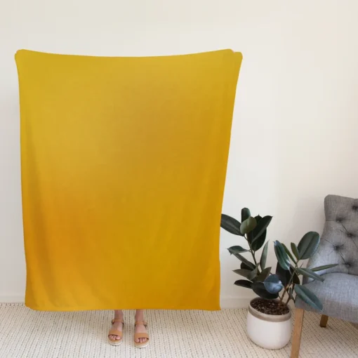 Dark Pastel Yellow Fleece Blanket