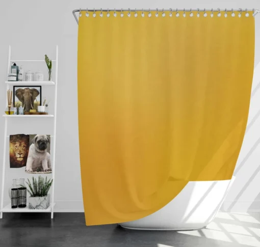 Dark Pastel Yellow Shower Curtain