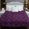 Dark Purple Light Purple Tribal Floral Duvet Cover