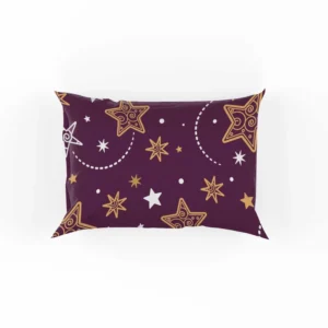 Dark Red Star Background Design Pillow Case