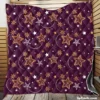 Dark Red Star Background Design Quilt Blanket