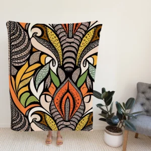 Decorative Bohemian Design Fleece Blanket