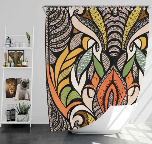 Decorative Bohemian Design Shower Curtain