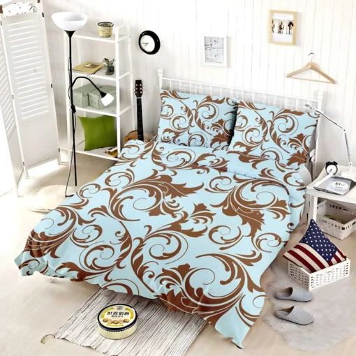 Decorative Damask Pattern Bedding Set