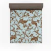 Decorative Damask Pattern Fitted Sheet