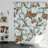 Decorative Damask Pattern Shower Curtain