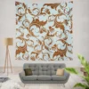 Decorative Damask Pattern Wall Tapestry