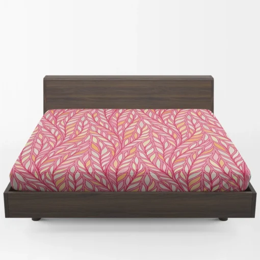 Decorative Floral Ornament Design Fitted Sheet 1