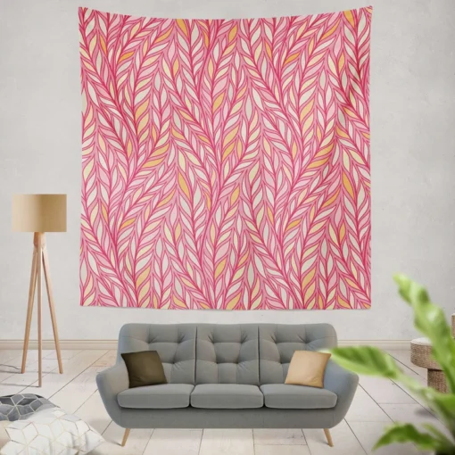 Decorative Floral Ornament Design Wall Tapestry