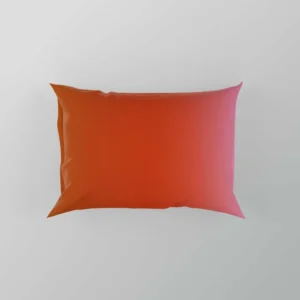 Deep Carmine Pink Gradient To Sea Pink Pillow Case