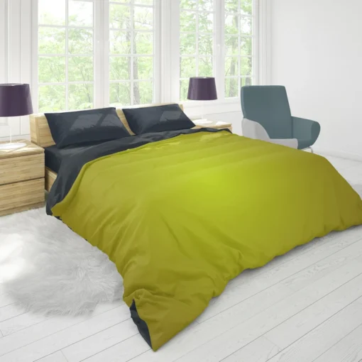 Deep Olive Oil Green Duvet Cover 1