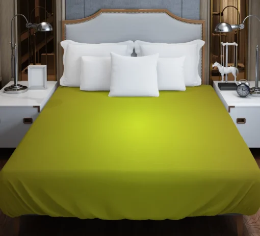 Deep Olive Oil Green Duvet Cover