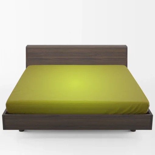 Deep Olive Oil Green Fitted Sheet 1