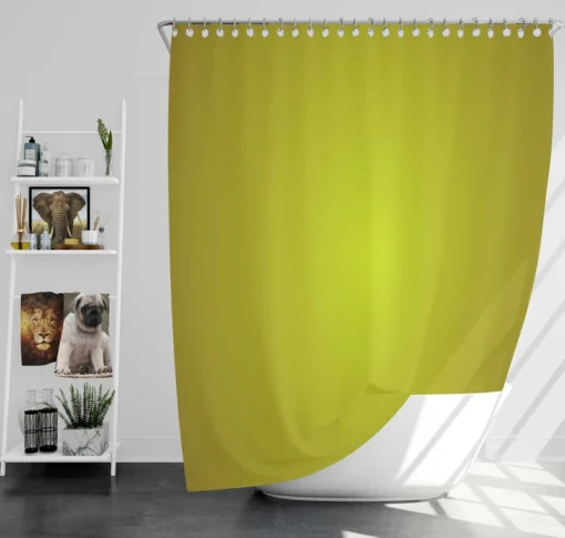 Deep Olive Oil Green Shower Curtain