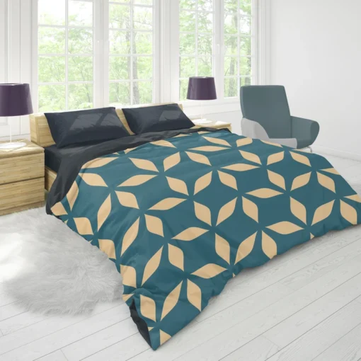 Denim Colored Modern Minimalist Duvet Cover 1