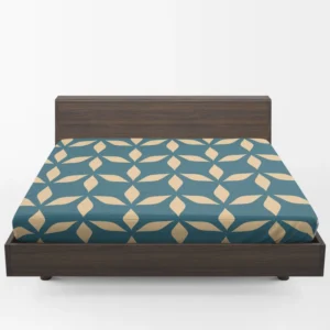 Denim Colored Modern Minimalist Fitted Sheet 1