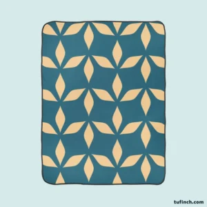 Denim Colored Modern Minimalist Fleece Blanket 1