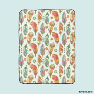 Detailed  Boho Pattern Design Fleece Blanket 1