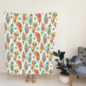 Detailed  Boho Pattern Design Fleece Blanket