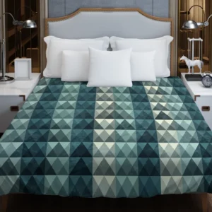 Diamond Grid Pattern Duvet Cover