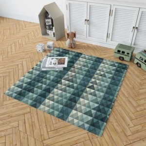 Diamond Grid Pattern Rug 1