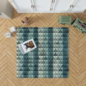 Diamond Grid Pattern Rug