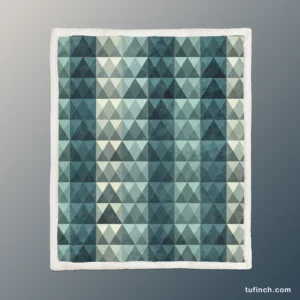 Diamond Grid Pattern Sherpa Fleece Blanket 1