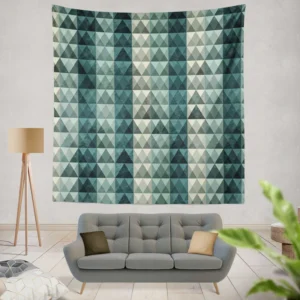 Diamond Grid Pattern Wall Tapestry