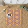 Diamond Shaped Ethnic Pattern Rug