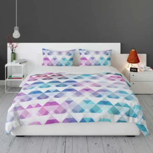 Diamond Shapes Triangle Gradient Bedding Set 1