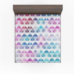 Diamond Shapes Triangle Gradient Fitted Sheet