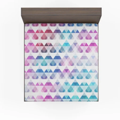 Diamond Shapes Triangle Gradient Fitted Sheet