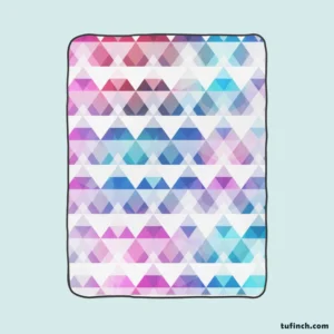 Diamond Shapes Triangle Gradient Fleece Blanket 1