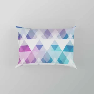 Diamond Shapes Triangle Gradient Pillow Case