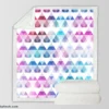 Diamond Shapes Triangle Gradient Sherpa Fleece Blanket