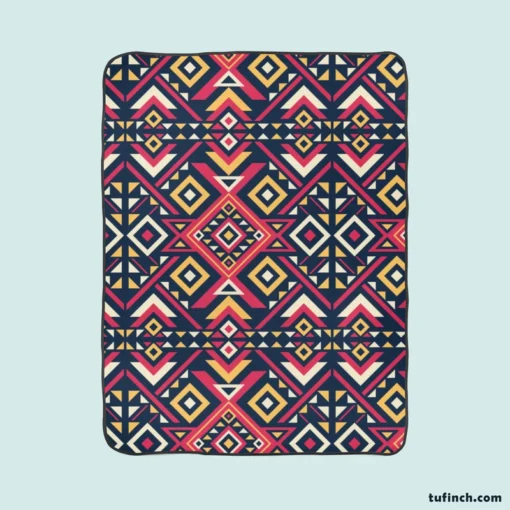 Diamond Songket Pattern Fleece Blanket 1