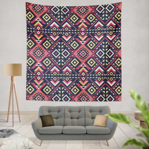 Diamond Songket Pattern Wall Tapestry