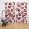 Different Styled Love Hearts Curtain