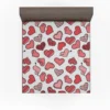 Different Styled Love Hearts Fitted Sheet