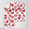 Different Styled Love Hearts Sherpa Fleece Blanket