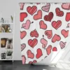 Different Styled Love Hearts Shower Curtain