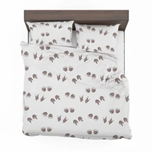 Dinosaur Footprint Paw Pattern Bedding Set 2